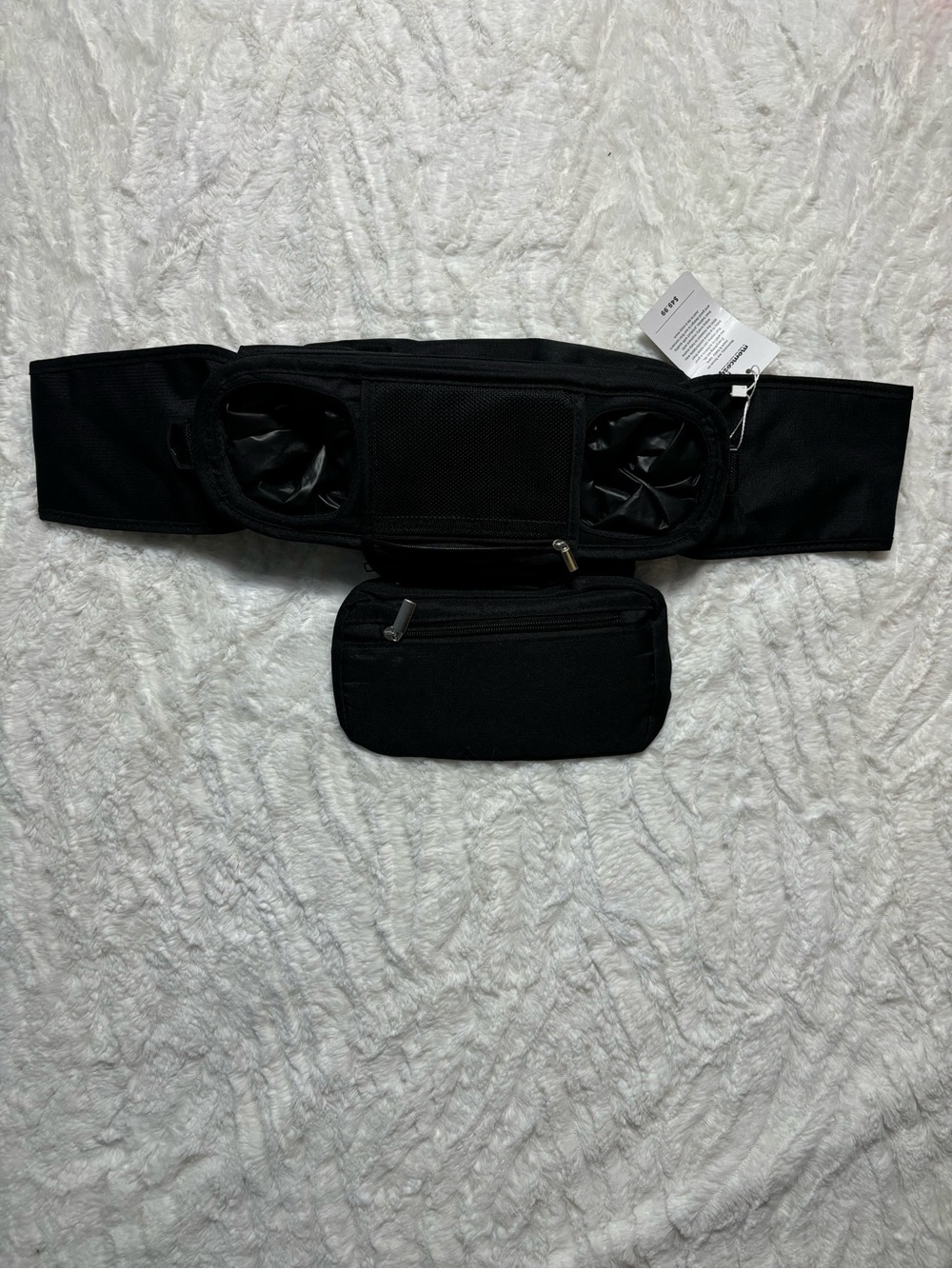 Momcozy Stroller Organizer Cup Holder Bag NWT Black New